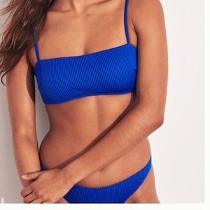 Hollister Ribbed square neck bikini top & bottom